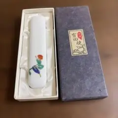 有田焼 陶器 文鎮 ペーパーウェイト 花柄 書道用具 ペーパーウエイトのサムネイル