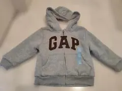 新品 GAP ボアフードパーカー グレーブラウン 100㎝