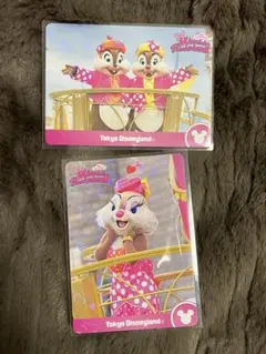 ミニーのファンダーランド コレクションカード チップ デール クラリス セット