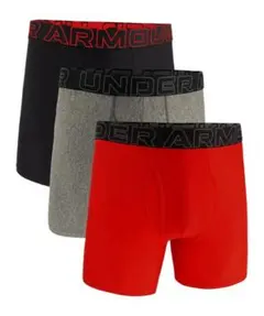 アンダーアーマー ボクサー 3枚 L LG 黒 赤 グレー ボクサーパンツ