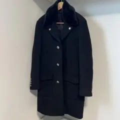 極美品】PRADA リアルファー ウールコート 48R 2015AW - メルカリ