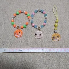 ラウンドワン　レオパードゲッコー　キーホルダー、ブレスレットセット