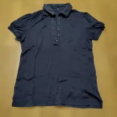 黒 ユニクロ半袖ポロシャツ