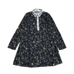 ZARA ザラ　グラフィック　らくがき　総柄　ワンピース　Lサイズ