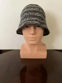 バケットハット　クロッシェハット　ニット帽　ハンドメイド　手編み　メンズ