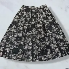 ZARA ジャガードプリーツスカート XS