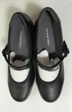 靴　パンプス　fuwaraku 24.5 厚底　ストラップ