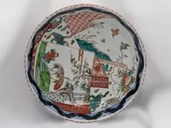 色絵 染錦 鶴に松竹梅文 鉢1点 宝尽くし 波千鳥 盛鉢 菓子鉢 和食器 飾り鉢