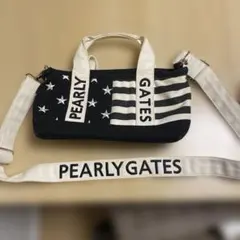 PEARLY GATES パーリーゲイツロンスト柄ストライプ BIGトートバッグ
