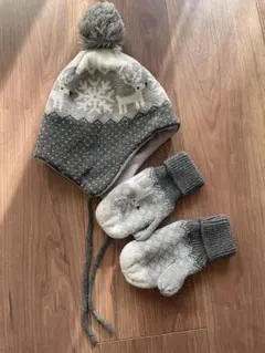 冬　帽子　手袋　6-12M