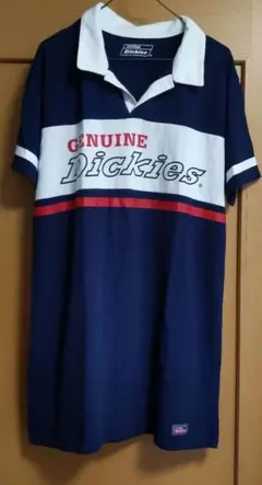 Dickies ネイビー ポロシャツ 半袖