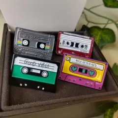 No.4【２点のみ限定販売】90s カセットテープ デザイン 昭和レトロ