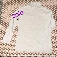 UNIQLO タートルネックカットソー  生成り  ④／⑥