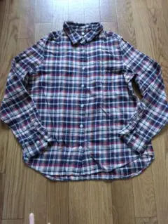 無印良品　ネルシャツ　チェック　M