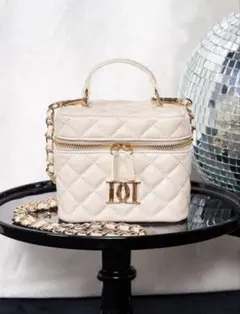 Darich キルティングスクエアミニバッグ ゴールドパーツ(WHT) 白