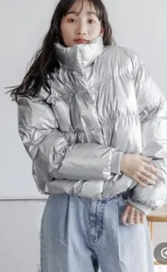 ローリーズファーム ナカワタショートブルゾン新品未使用タグ付web限定色シルバー