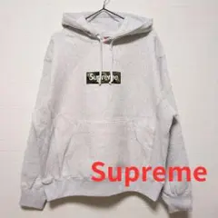 Supreme カモフラージュロゴ パーカー グレーのサムネイル
