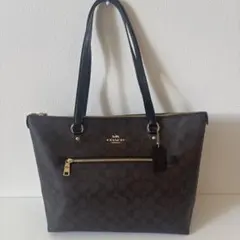 COACH ダークブラウン トートバッグ 未使用、タグ付き