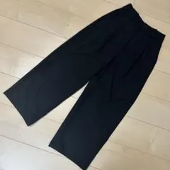 UNIQLO ユニクロ タックワイドパンツ XS ブラック　ビジネス