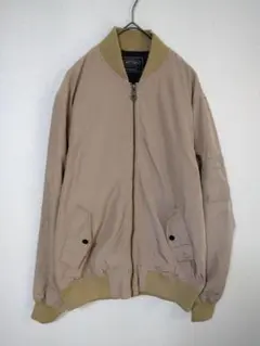 PANASPUR　MA-1ジャケット　メンズM　ベージュ　美品　ポリエステルのサムネイル