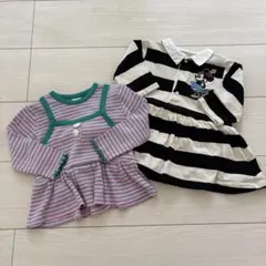 petit main futafuta ベビーワンピース 2点セット 80のサムネイル