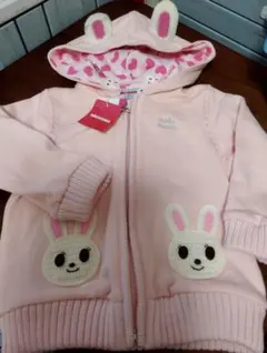 【新品未使用品】ミキハウス　うさこちゃんパーカー