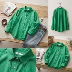 JOURNAL STANDARD relume リネンシャツ グリーン