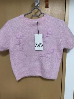 zara ニットセーター　ピンク　新品　タッグ付き