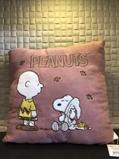 PEANUTS チャーリー・ブラウン スヌーピー クッション【新品タグ付き】