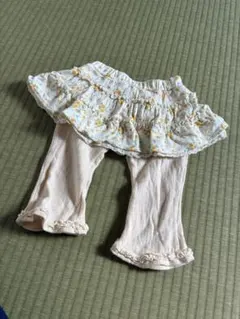 スカッツ 95㎝ フリル付き 綿100% スカートパンツ 春
