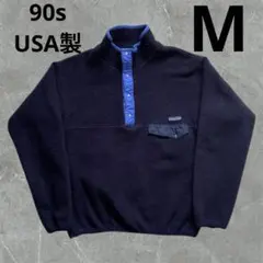 90s USA製 PATAGONIA ブラック パタゴニア シンチラ スナップT