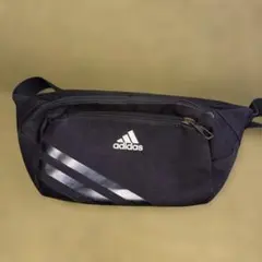 adidas ランニング ウエストバッグ 黒