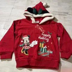 新品未使用タグ付き⭐︎110cm ミニー クリスマス パーカー