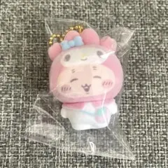 サンリオ×ちいかわ シークレットフロッキーマスコットチャーム 古本屋 マイメロ