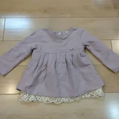 プティマイン 裾レースチュニック 100