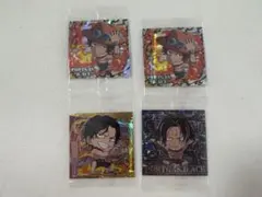 ワンピースウエハースシール　ポートガス・D・エース ステッカー 4枚セット