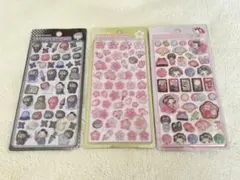 【海外ライセンス】ボンボンドロップシール 和柄 3シートセット