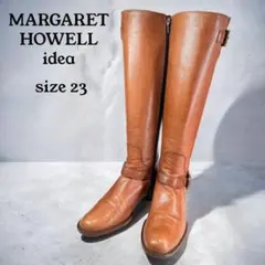 【美品】MARGARET HOWELL idea ロングブーツ（23）ジョッキー