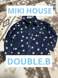 MIKI HOUSE ミキハウス　ダブルビー　DOUBLE.B　長袖シャツ　80