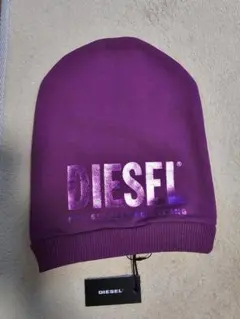 DIESEL 紫 ビーニー帽タグ付きのサムネイル