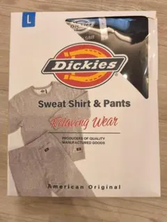 1co7【新品】Dickies ディッキーズ スウェット 上下セット 黒Ｌサイズ