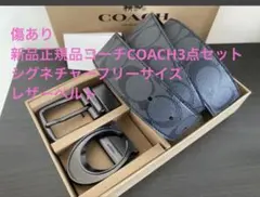 新品正規品コーチCOACH3点セットシグネチャーフリーサイズ レザー