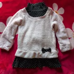 フリル付きチュニック 110cmピンク