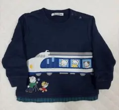 familiar 新幹線 トレーナー ドクターイエロー　110 familiar ファミリア ドクターイエロー 新幹線 トレーナー 110cm