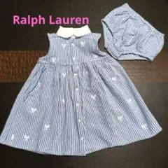 【正規品】Ralph Lauren ノースリーブワンピースとショーツ　サイズ80