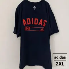 adidas ロゴプリントTシャツ 1949 ネイビー 2XL
