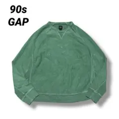 RED様 90s OLD GAP ギャップ 前V スウェット 無地 フェード