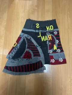VIVIENNE TAM シフォン タツノオトシゴ サボテン マキシスカート