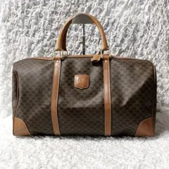 美品✨セリーヌ　ボストンバッグ 大容量　マカダム　旅行　レザー　トリオンフ