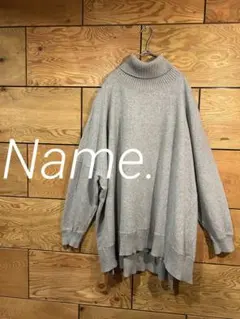 Name. オーバーサイズ　タートルネック　ウール　ニット　2